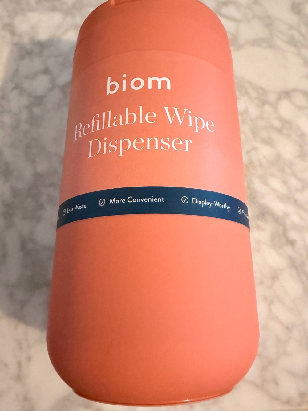 biom Refillable Plant-Based Wipes Dispenser NEW Terracotta